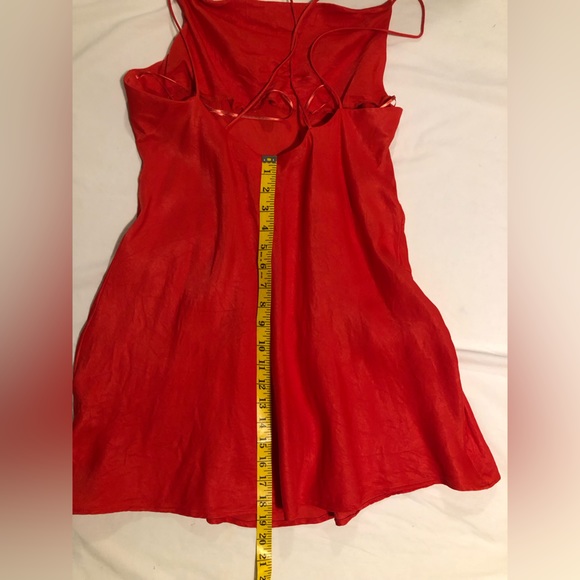 Zara orange slip dress with spaghetti straps, XL - Picture 10 of 11